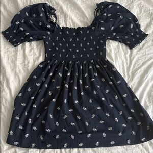 NWOT Hill House Midnight Blue Floral Kids Dress
